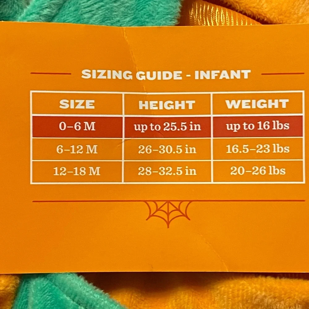 Hyde and Eek! Pumpkin Costume for baby.  Size 0-6 months.   New.
